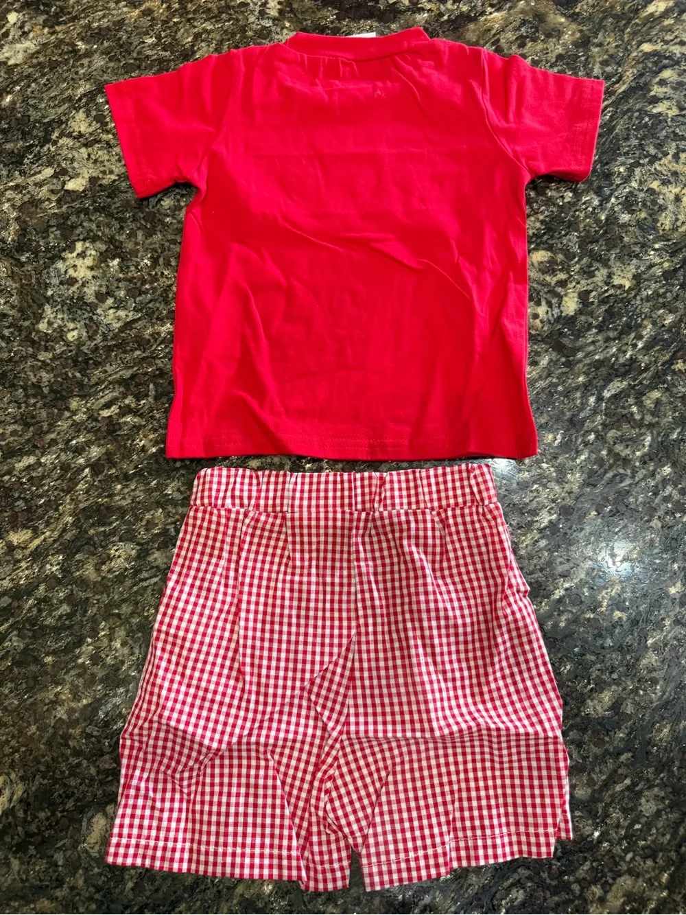 NEW Toddler Smocked Valentines Day Gingham Set 12-18 mo